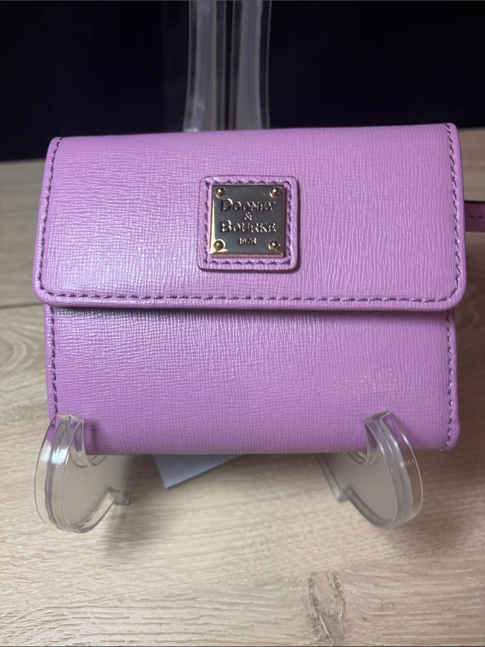 Dooney & Bourke Saffiano Light Mauve Wallet-NWT and Registration card